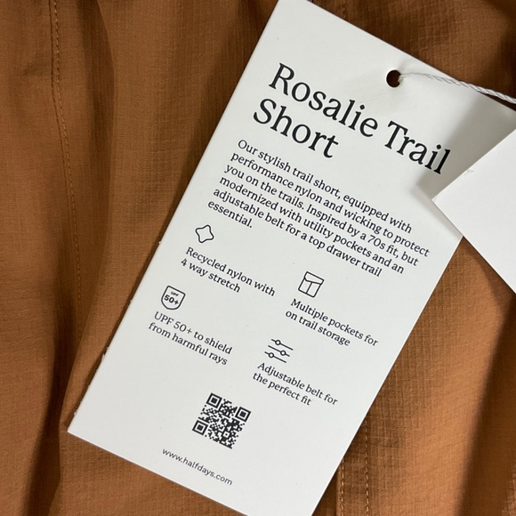 Halfdays Rosalie Trail Shorts NWT - Picture 6 of 9